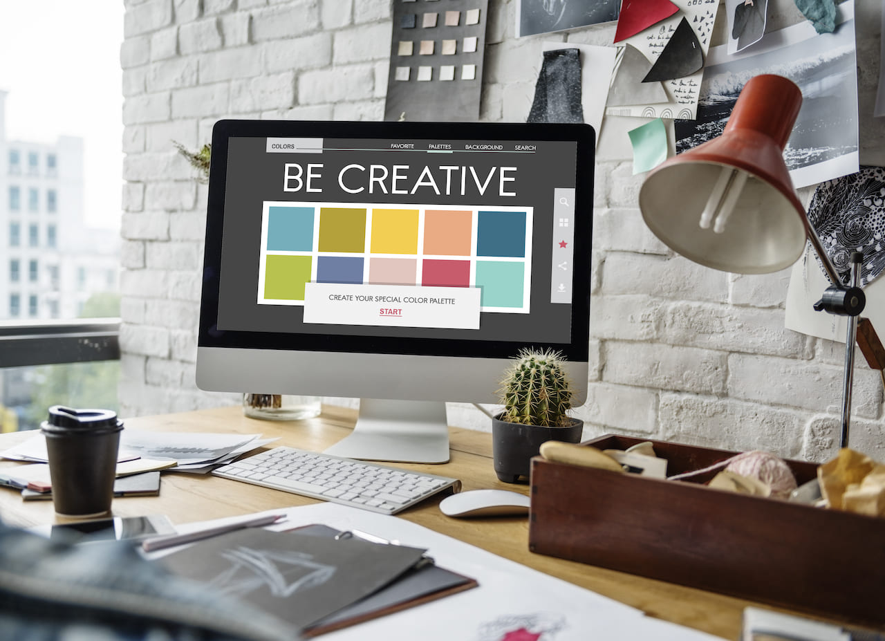 Palette CMYK montrant des inspirations créatives et des couleurs graphiques